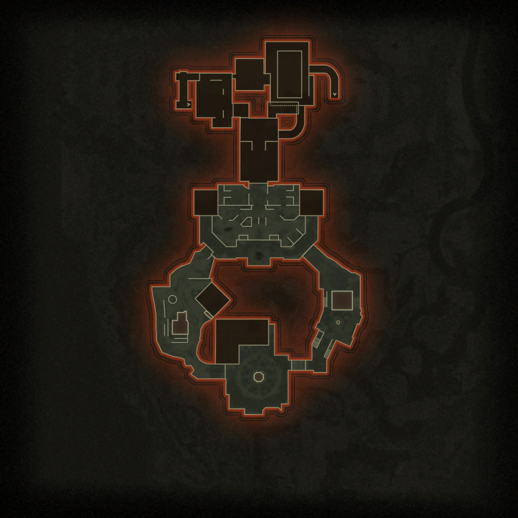 Citadelle des Morts — Surface map layout