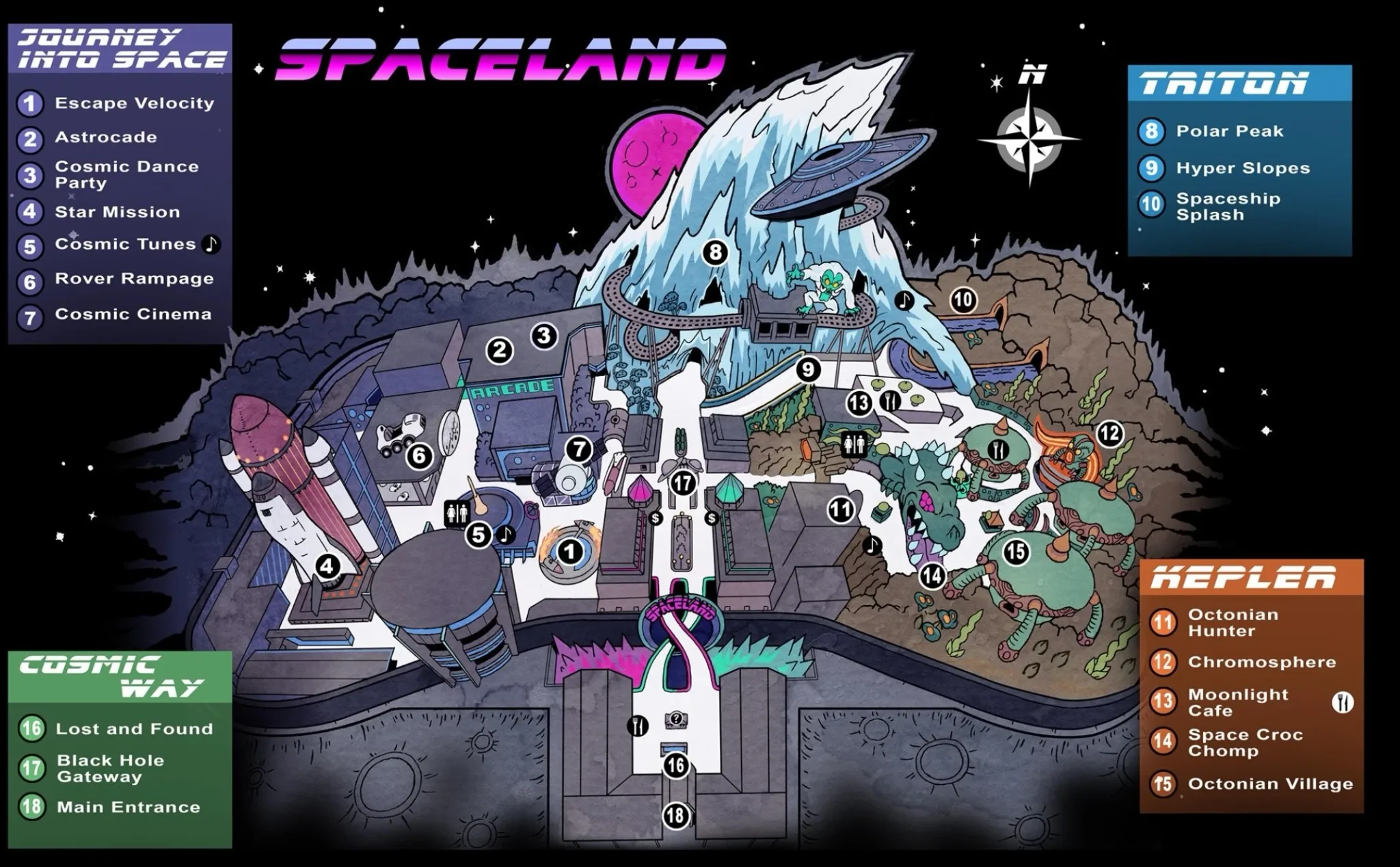 Zombies in Spaceland — Layout